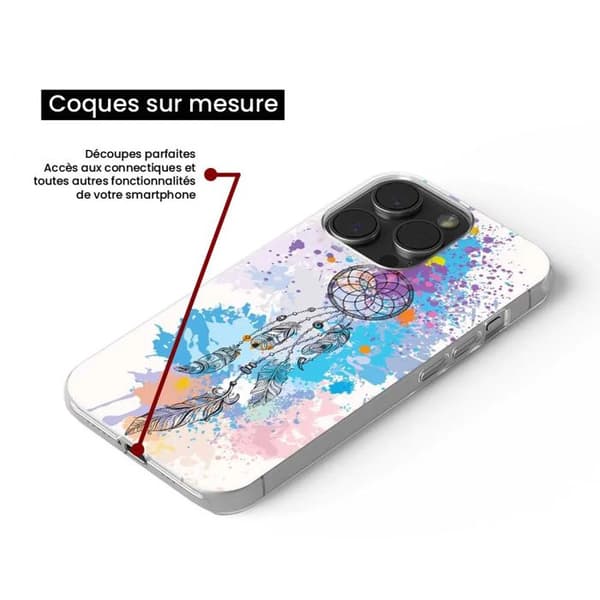 Tryckt silikonfodral som är kompatibelt med Samsung Galaxy A13 4G Dreamcatcher Color