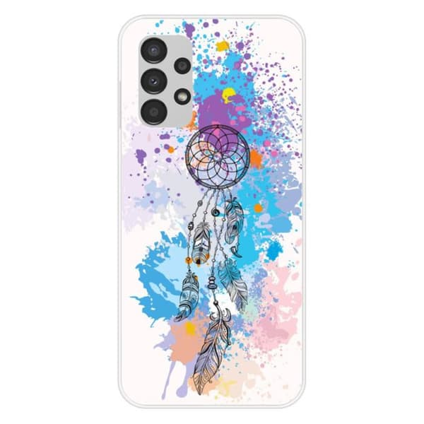 Tryckt silikonfodral som är kompatibelt med Samsung Galaxy A13 4G Dreamcatcher Color