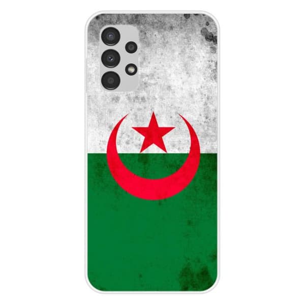 Tryckt silikonfodral som är kompatibelt med Samsung Galaxy A13 4G Algeriets flagga