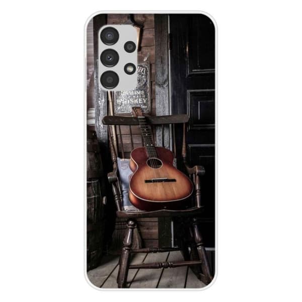 Tryckt silikonfodral som är kompatibelt med Samsung Galaxy A13 4G gitarr