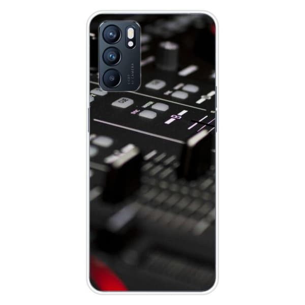 Silicone-skal med tryck - 1001 skal - Oppo Reno 6 5G - Flera färger - DJ Mixer-mönster - Optimal skydd