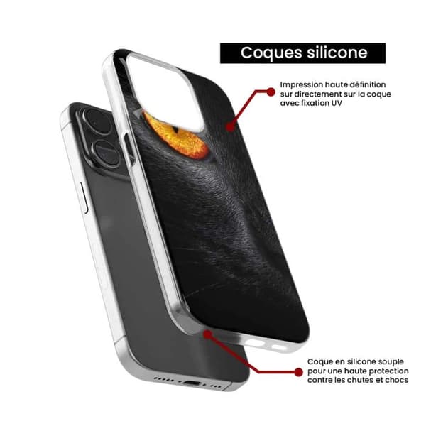 Tryckt silikonfodral som är kompatibelt med Samsung Galaxy A32 5G Eye of Panterre