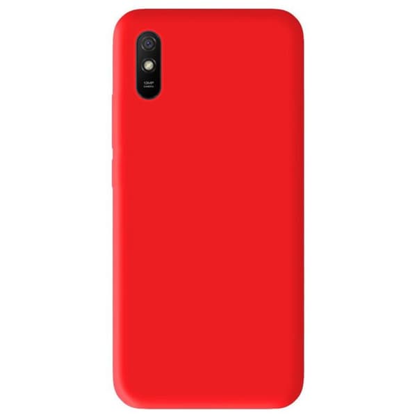 Vanligt mattrött silikonfodral kompatibelt med Xiaomi Redmi 9A Redmi 9AT Redmi 9i