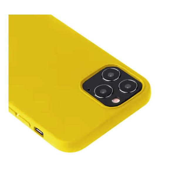 Vanligt matt gult silikonfodral kompatibelt Samsung Galaxy A81 Galaxy Note 10 Lite