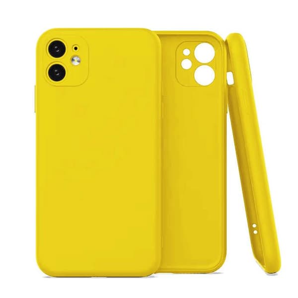 Vanligt matt gult silikonfodral kompatibelt Samsung Galaxy A81 Galaxy Note 10 Lite