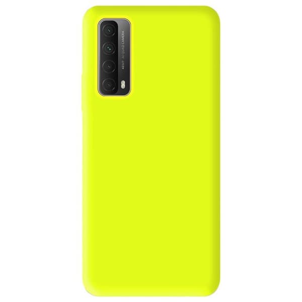 Siliconfodral - Huawei - P Smart 2021 - Matt Fluo Gul - Stötresistent - Lätt