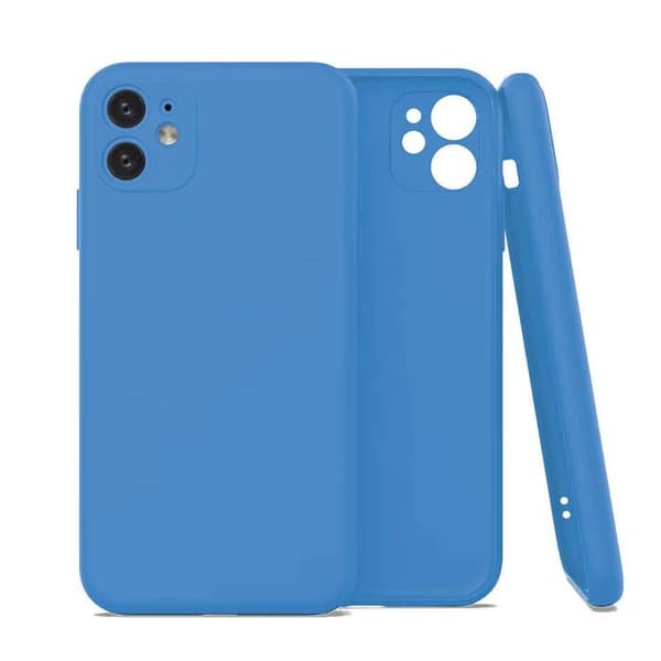 Silikonfodral - Xiaomi - Redmi 9 - Matt himmelsblå - Stötsäker - Halvstyv