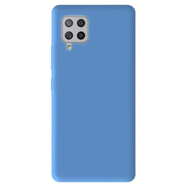 Silikonskal - Samsung - Galaxy A42 5G - Matt himmelsblå - Stötresistent - Halvstyv