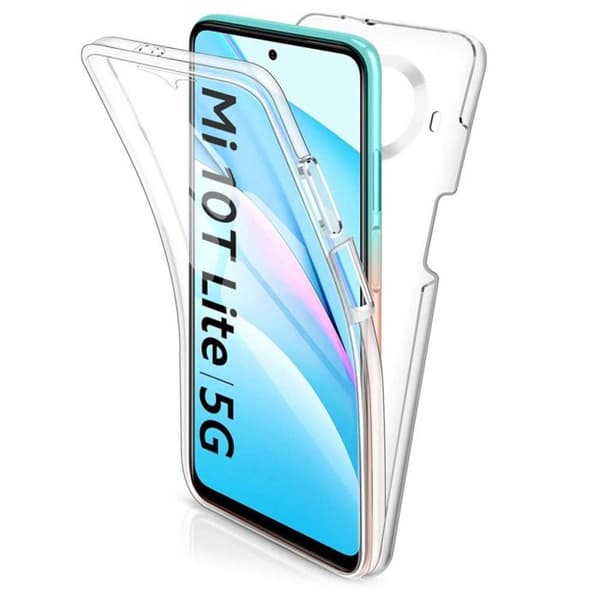 360-gradig skal - Xiaomi - Mi 10T Lite - Transparent - Stötresistent - Semi-rigid