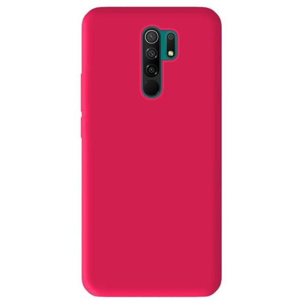 Silikonskal - Xiaomi - Redmi 9 - Matt rosa flash - Stöttålig - Fritt tillgång till funktioner