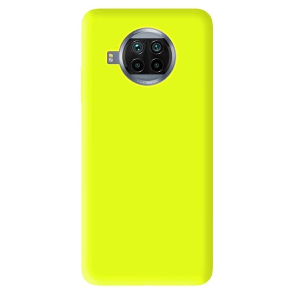 Silikonskal - Xiaomi - Mi 10T Lite - Matt Fluo Gul - Semihård - Stötsäker