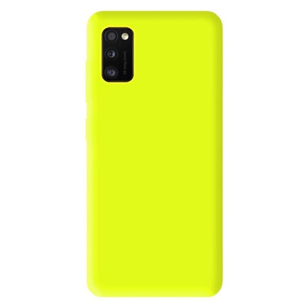 Silikonskal - Samsung - Galaxy A31 - Matt Fluorescerande Gult - Stötsäker - Lätt