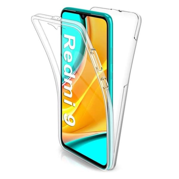 Heltäckande 360 - Xiaomi - Redmi 9 - Transparent - Halvstyv - Stötskydd