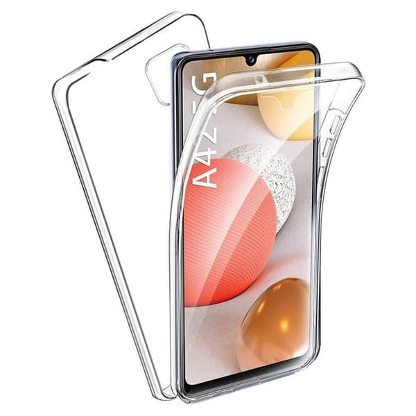 Helkåpa 360 - Samsung - Galaxy A42 5G - Transparent - Halvstyv - Heltäckande skydd