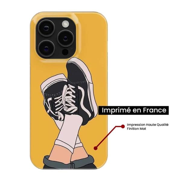 Siliconfodral med tryck - 1001 fodral - Apple iPhone 12 - Sneakersmönster - Optimal skydd - Halvstyv