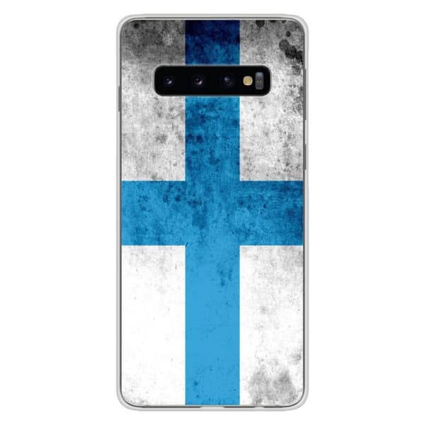 Tryckt silikonfodral som är kompatibelt med Samsung Galaxy S10 Plus Marseille-flaggan