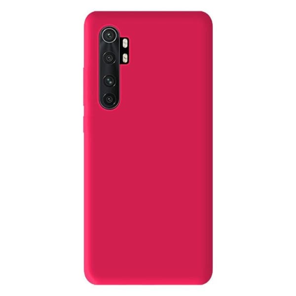 Silikonfodral - Xiaomi - Mi Note 10 Lite - Matt rosa flash - Stötsäker - Fri åtkomst till funktioner
