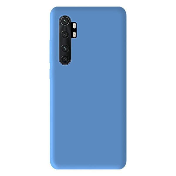 Siliconfodral - Xiaomi - Mi Note 10 Lite - Matt himmelsblå - Stötskydd - Fri åtkomst till funktioner
