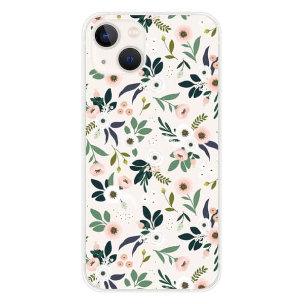 Tryckt silikonfodral som är kompatibelt med Apple iPhone 13 Flowers