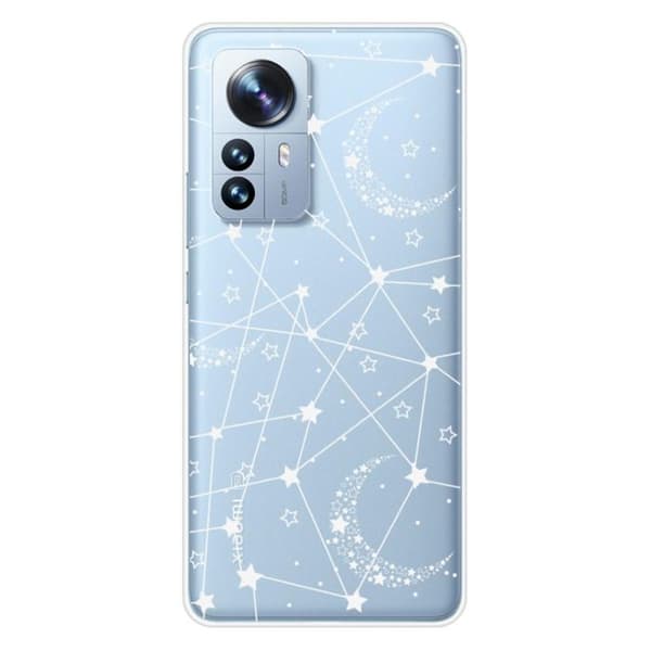 Tryckt silikonfodral som är kompatibelt med Xiaomi Mi 12 Pro Starry-linjer