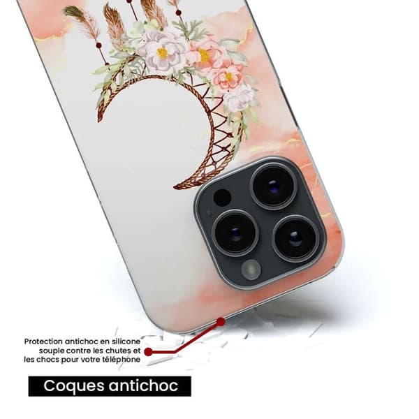 Tryckt silikonfodral som är kompatibelt med Xiaomi Mi 12 Pro Dreamcatcher Moon