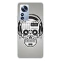 Miniatyrbild 1 av 6: Tryckt silikonfodral som är kompatibelt med Xiaomi Mi 12 Pro Skull Music