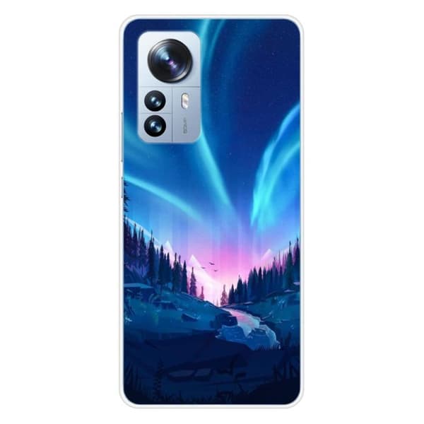 Tryckt silikonfodral som är kompatibelt med Xiaomi Mi 12 Pro Nightfall