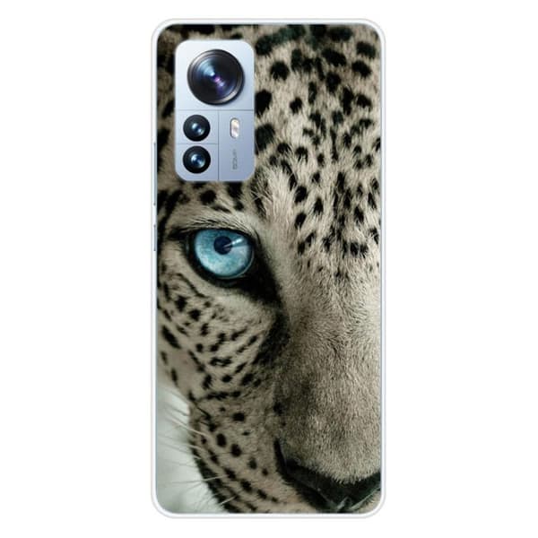Tryckt silikonfodral som är kompatibelt med Xiaomi Mi 12 Pro Leopard eye