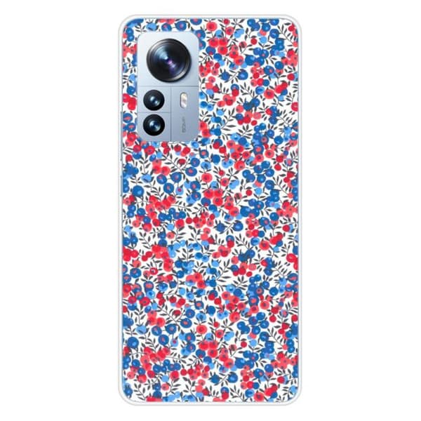 Tryckt silikonfodral kompatibelt med Xiaomi Mi 12 Pro Liberty Wiltshire Blue