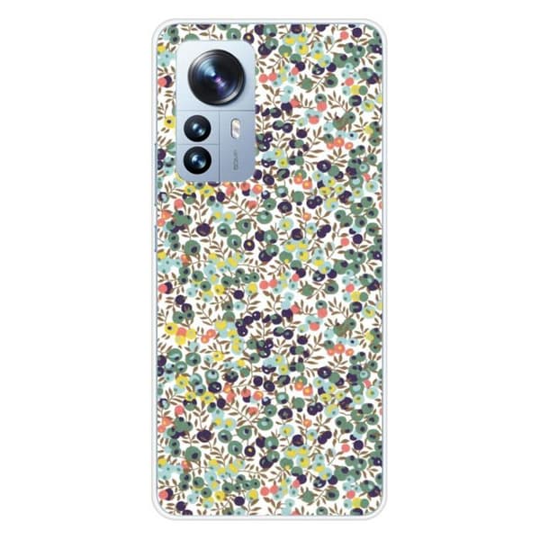 Tryckt silikonfodral kompatibelt med Xiaomi Mi 12 Pro Liberty Wiltshire Green