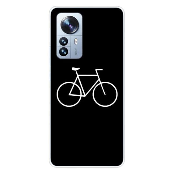 Tryckt silikonfodral som är kompatibelt med Xiaomi Mi 12 Pro Bike Hipster