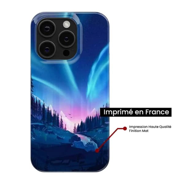 Tryckt silikonfodral som är kompatibelt med Apple iPhone 13 Pro Nightfall