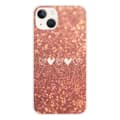 Miniatyrbild 1 av 3: Tryckt silikonfodral som är kompatibelt med Apple iPhone 13 Heart glitter