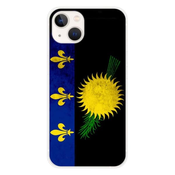 Tryckt silikonfodral som är kompatibelt med Apple iPhone 13 Guadeloupe flagga