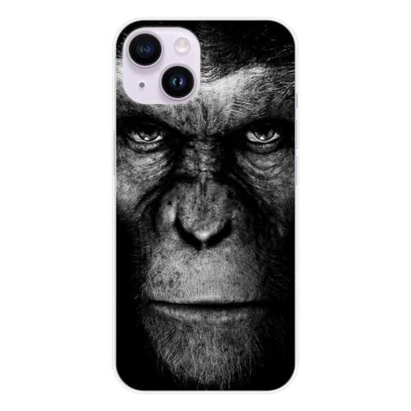 Tryckt silikonfodral som är kompatibelt med Apple iPhone 14 Monkey