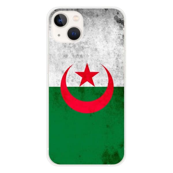 Tryckt silikonfodral som är kompatibelt med Apple iPhone 13 Algeriets flagga