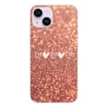 Miniatyrbild 1 av 3: Tryckt silikonfodral som är kompatibelt med Apple iPhone 14 Heart glitter