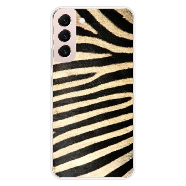 Tryckt silikonfodral som är kompatibelt med Samsung Galaxy S22 Plus Zebra