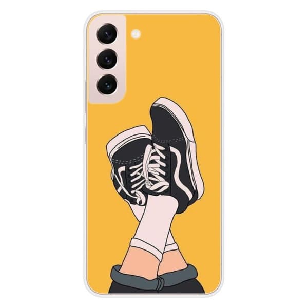 Tryckt silikonfodral som är kompatibelt med Samsung Galaxy S22 Plus sneakers