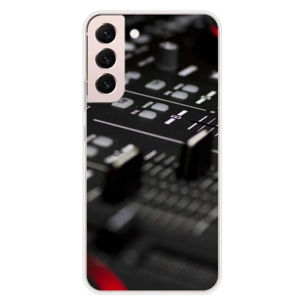 Tryckt silikonfodral som är kompatibelt med Samsung Galaxy S22 Plus DJ Mixer
