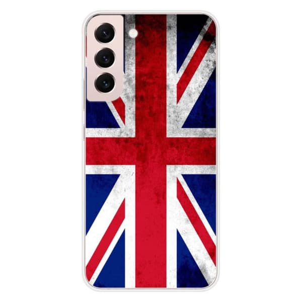 Tryckt silikonfodral som är kompatibelt med Samsung Galaxy S22 Plus Englands flagga