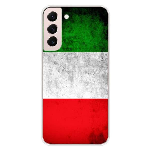 Tryckt silikonfodral som är kompatibelt med Samsung Galaxy S22 Plus Italien flagga