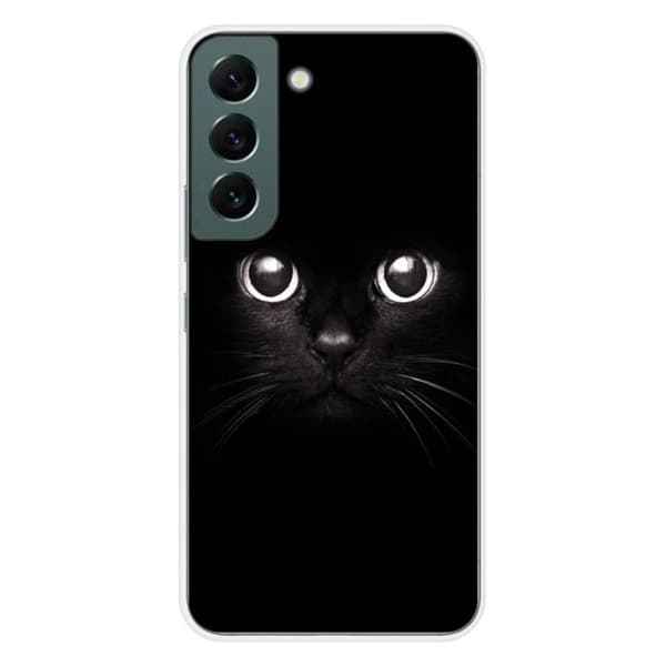 Tryckt silikonfodral som är kompatibelt med Samsung Galaxy S22 Cat-ögon