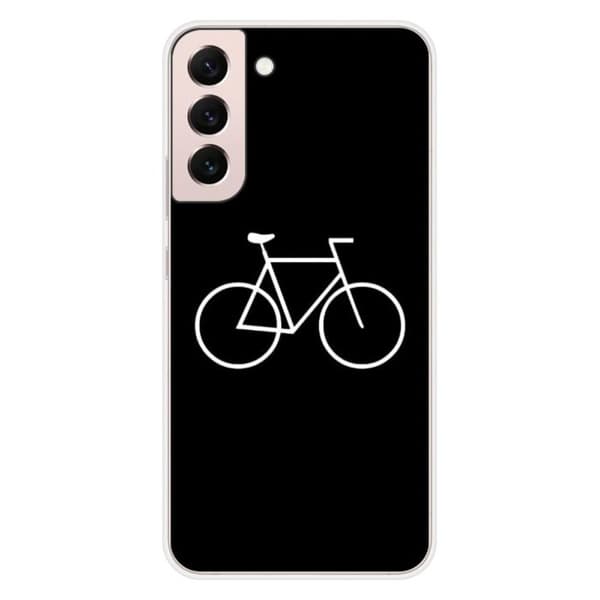 Tryckt silikonfodral som är kompatibelt med Samsung Galaxy S22 Plus Bike Hipster