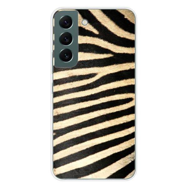 Tryckt silikonfodral som är kompatibelt med Samsung Galaxy S22 Zebra