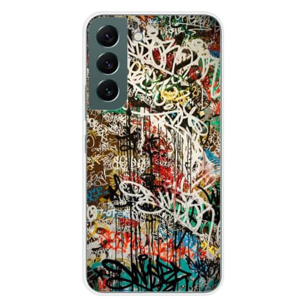 Tryckt silikonfodral som är kompatibelt med Samsung Galaxy S22 Graffiti 1