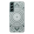 Miniatyrbild 1 av 6: Tryckt silikonfodral som är kompatibelt med Samsung Galaxy S22 Mandala vit