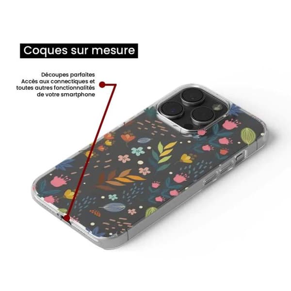 Tryckt silikonfodral som är kompatibelt med Samsung Galaxy S22 Färgglada blommor
