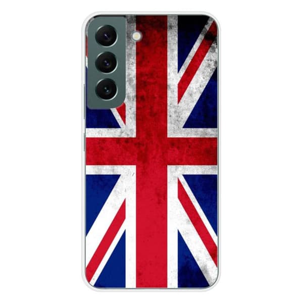 Tryckt silikonfodral som är kompatibelt med Samsung Galaxy S22 Englands flagga