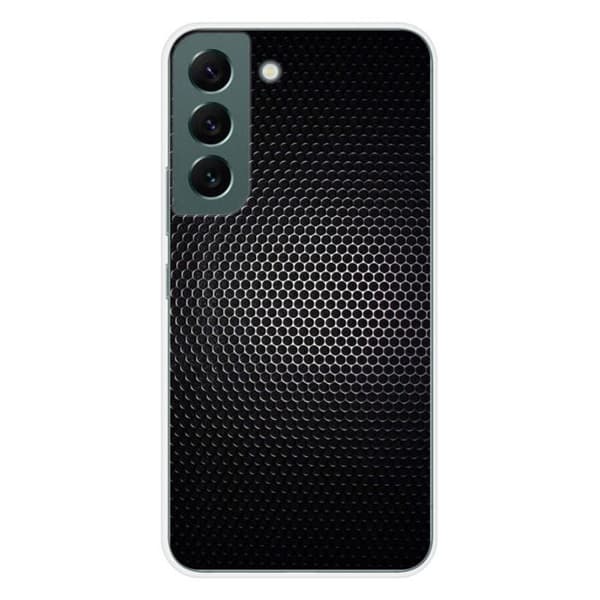 Tryckt silikonfodral som är kompatibelt med Samsung Galaxy S22 Dark Metal